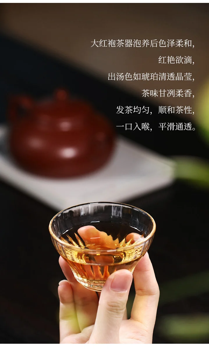 宜兴紫砂壶纯手工刻绘小品功夫茶具单壶原矿大红袍泡茶壶喜上眉梢 详情图 17
