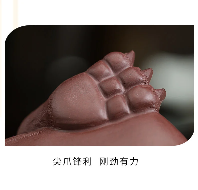 藏壶天下宜兴三足金蟾蜍紫砂茶宠家藏茶玩茶道茶具摆件鸿运当头 详情图 9