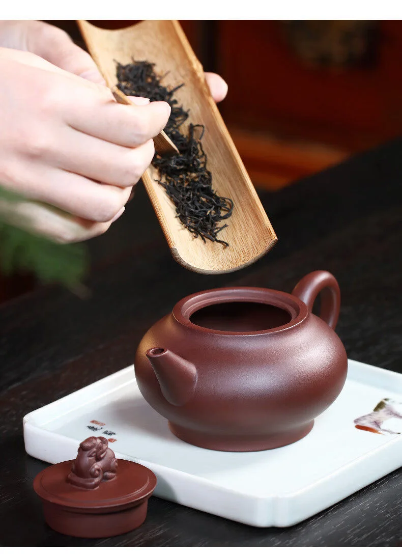 藏壶天下纯手工宜兴紫砂壶茶具泡茶壶原矿紫泥紫砂茶壶单壶水平壶 详情图 9