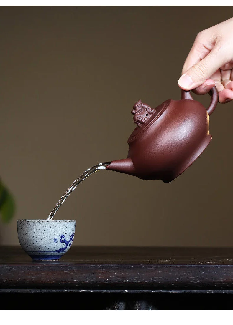 藏壶天下纯手工宜兴紫砂壶茶具泡茶壶原矿紫泥紫砂茶壶单壶水平壶 详情图 10