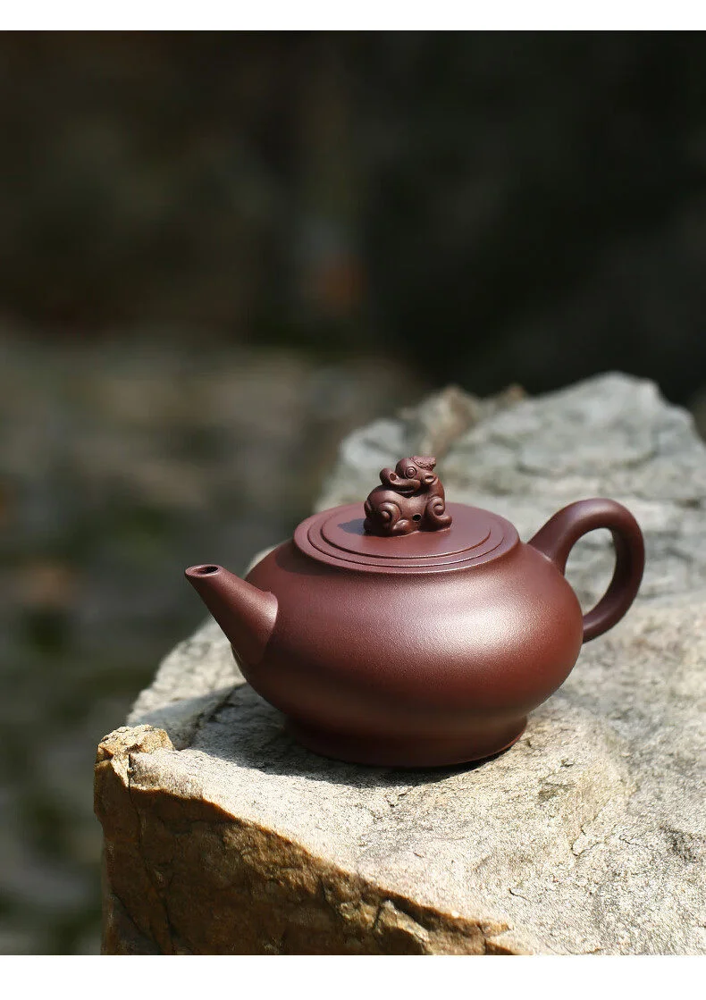 藏壶天下纯手工宜兴紫砂壶茶具泡茶壶原矿紫泥紫砂茶壶单壶水平壶 详情图 7