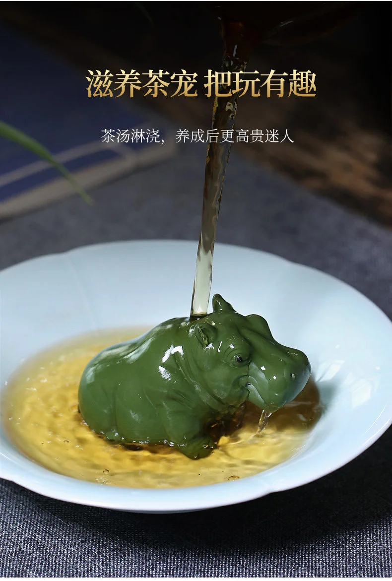 紫砂茶宠牛气冲天招财茶桌小摆件精品可养茶台装饰品茶具配件摆设 详情图 8