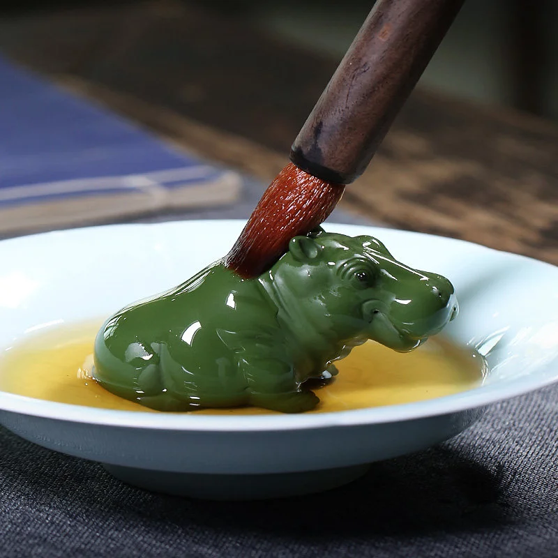 紫砂茶宠牛气冲天招财茶桌小摆件精品可养茶台装饰品茶具配件摆设 - 5