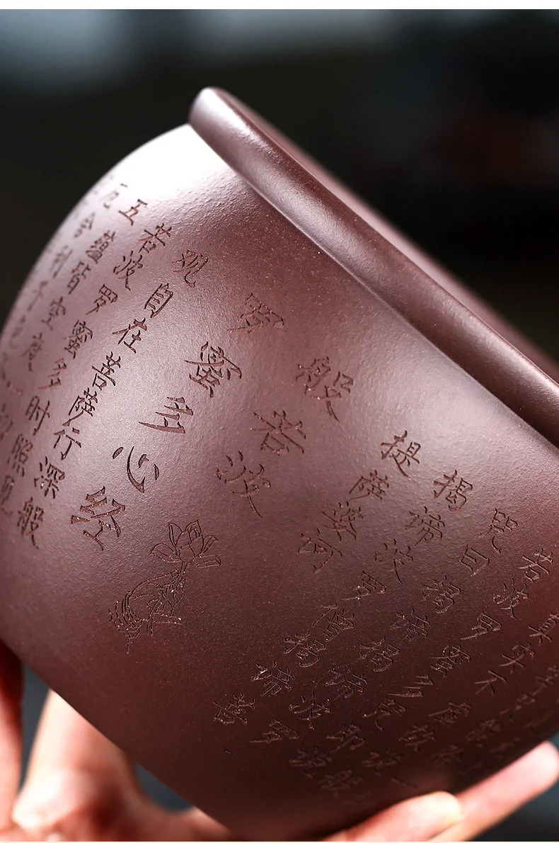 中号紫砂茶洗禅意功夫茶具配件洗茶缸水盂茶渣缸笔洗器家用洗杯碗 详情图 8