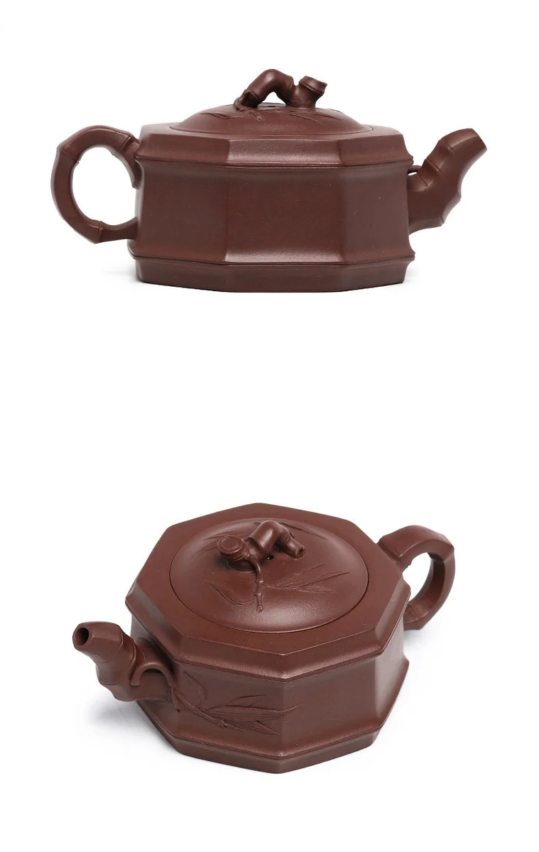 大容量宜兴紫砂壶纯手工方器大号泡茶壶家用茶具竹节壶八方竹段壶 详情图 20