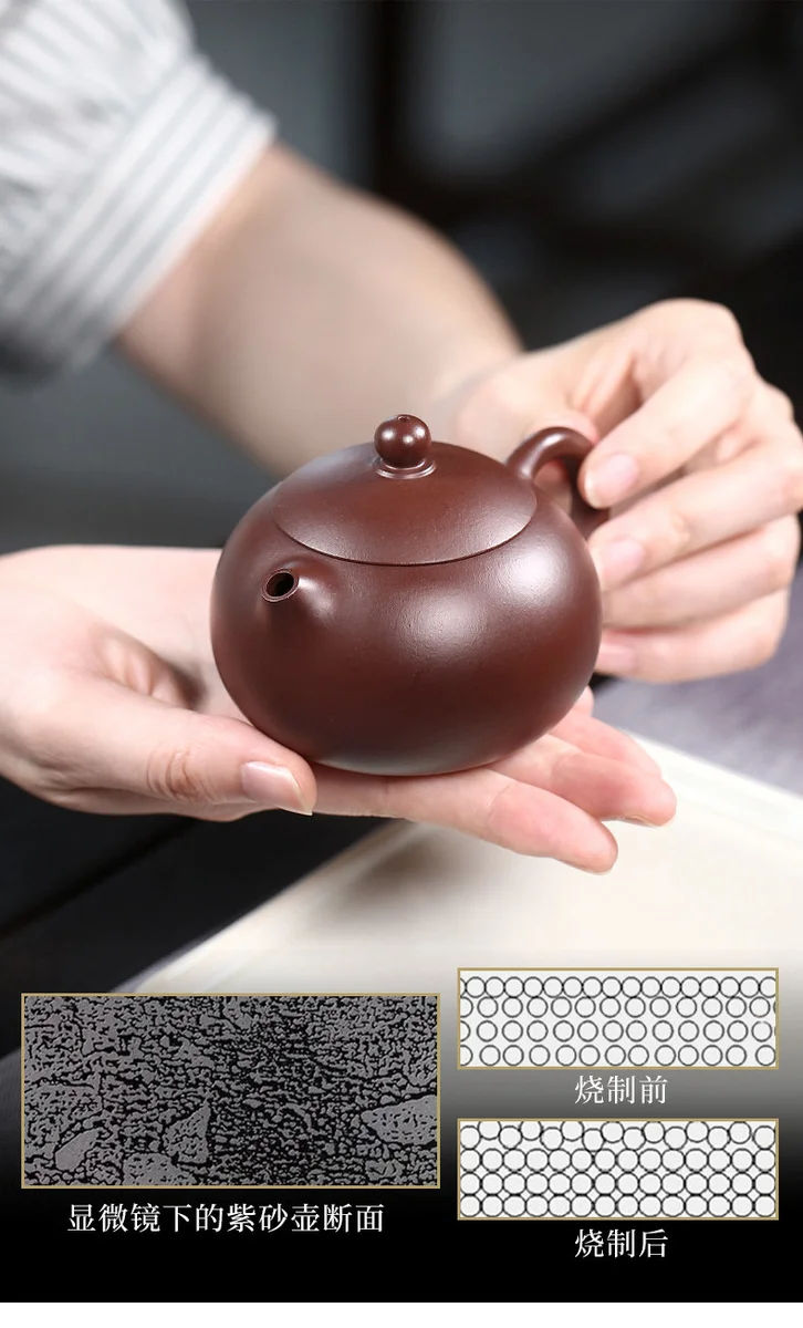 宜兴紫砂壶纯手工家用泡茶小西施壶原矿紫茄泥一人用小品功夫茶具 详情图 22
