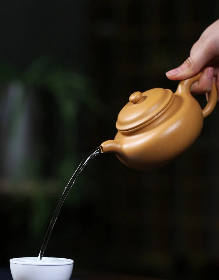 藏壶天下原矿黄金段泥宜兴紫砂壶纯手工泡茶壶单人家用茶具仿古壶 详情图 13