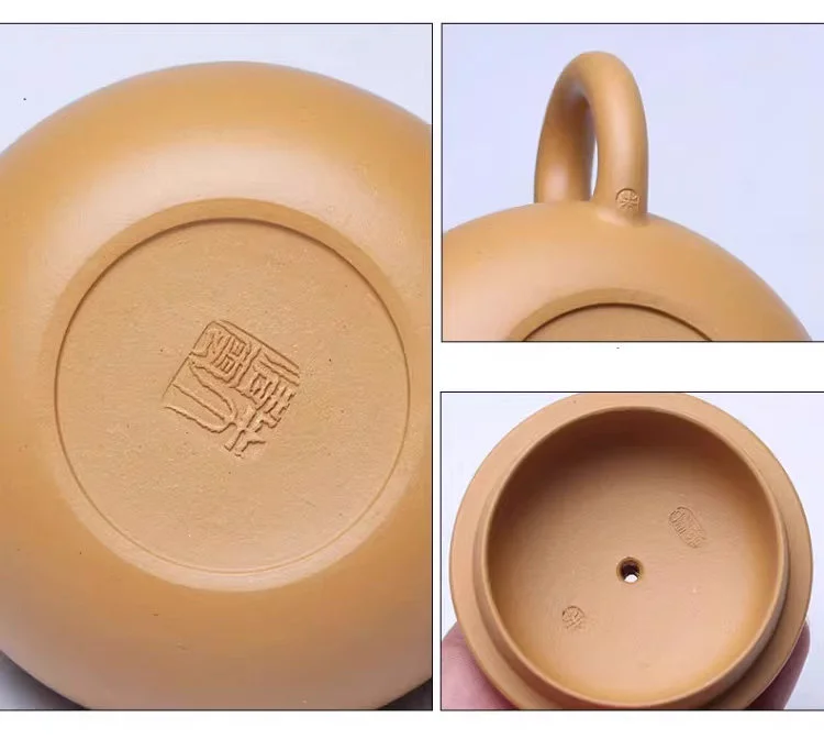 藏壶天下原矿黄金段泥宜兴紫砂壶纯手工泡茶壶单人家用茶具仿古壶 详情图 18