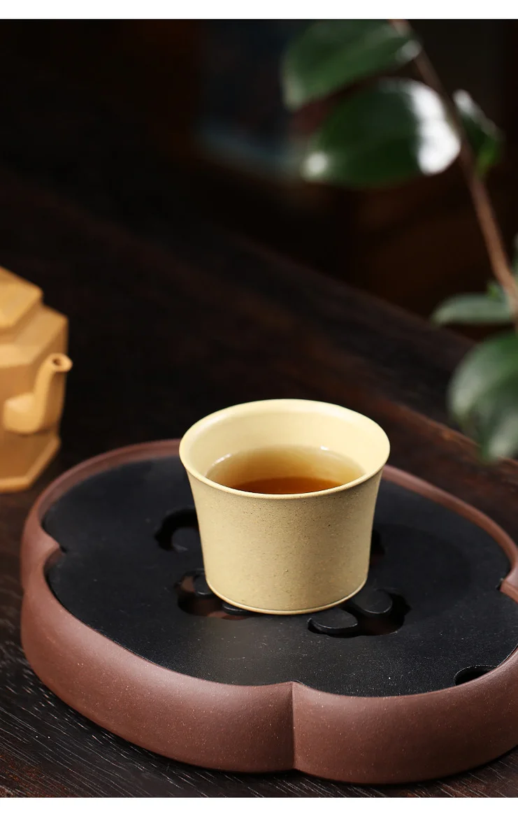 宜兴紫砂品茗杯功夫茶杯个人专用小杯茶盏茶碗原矿段泥马蹄主人杯 详情图 20