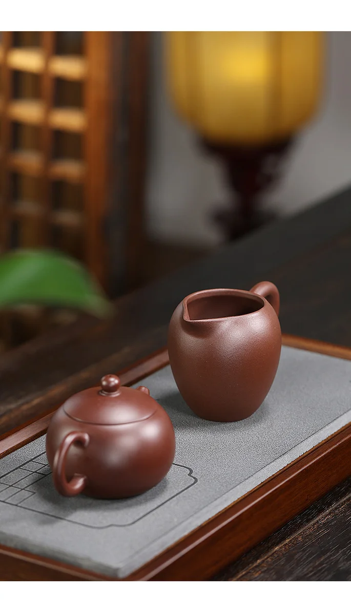 宜兴紫砂公道杯公杯分茶器加厚耐热茶具配件原矿紫泥问道分茶杯 详情图 4