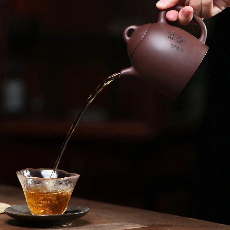 藏壶天下宜兴紫砂壶纯手工紫泥泡茶壶单壶家用紫砂功夫茶具秦权壶 - 6