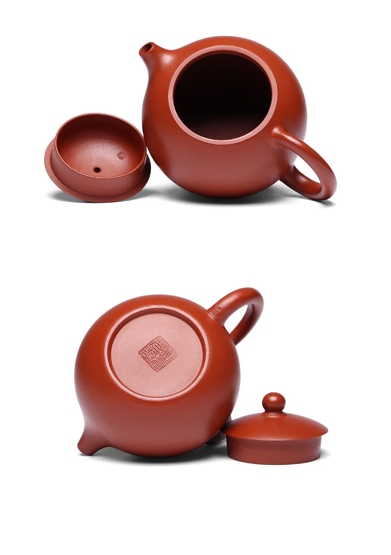 宜兴紫砂壶纯手工功夫茶具家用泡茶壶原矿梨皮大红袍全手工西施壶 详情图 22