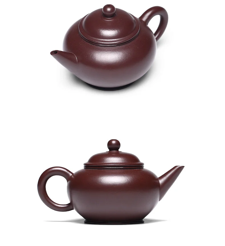 小容量宜兴紫砂壶纯手工家用功夫茶具原矿紫茄泥一人用泡茶壶水平 详情图 20