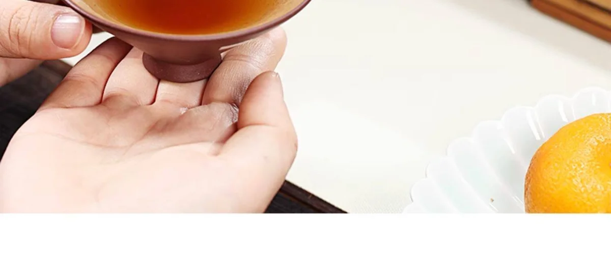 宜兴紫砂品茗杯功夫茶杯个人专用茶盏茶碗段泥粉浆心经斗笠主人杯 详情图 17