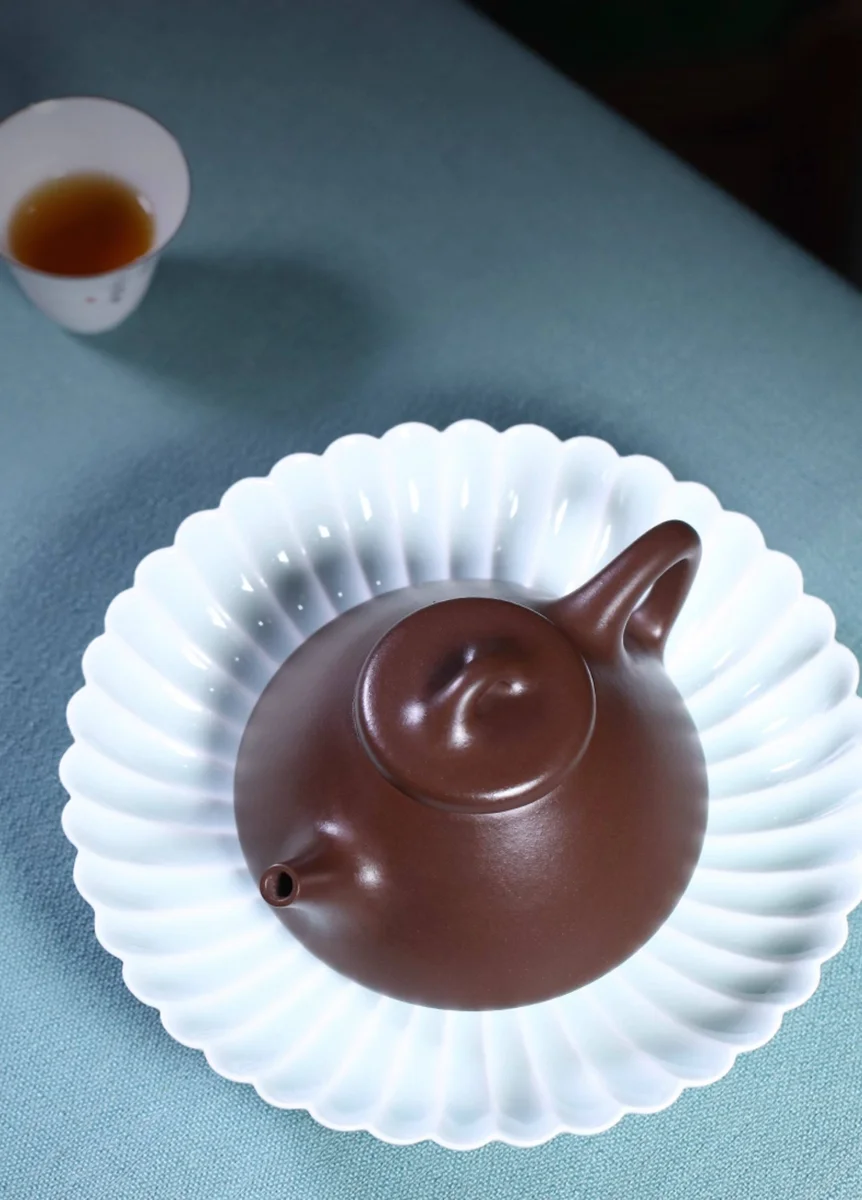 藏壶天下宜兴名家紫砂壶纯手工茶壶单壶紫砂茶具原矿老紫泥石瓢壶 详情图 9