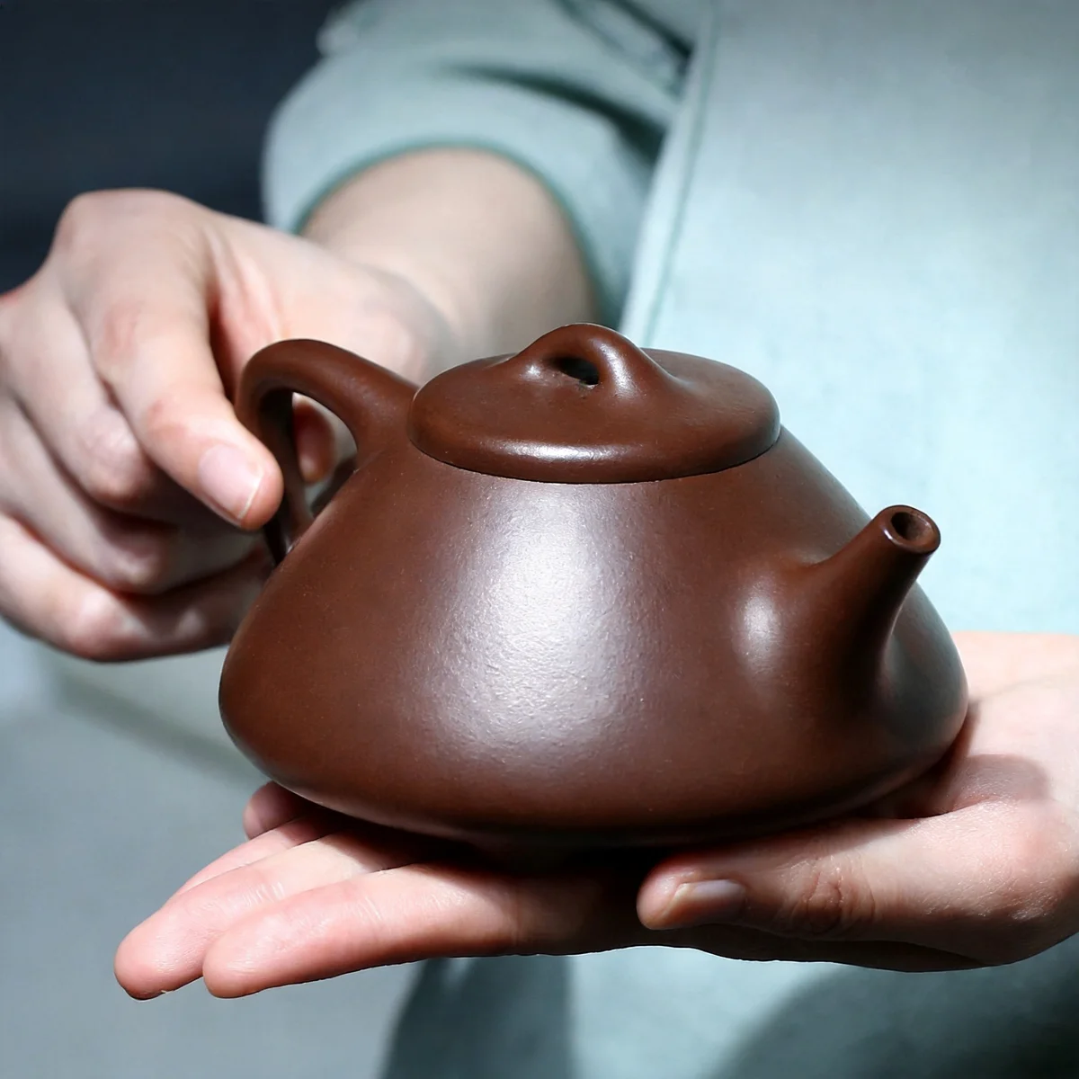 藏壶天下宜兴名家紫砂壶纯手工茶壶单壶紫砂茶具原矿老紫泥石瓢壶
