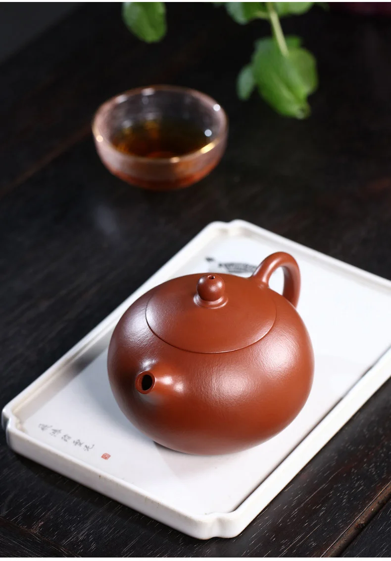 藏壶天下宜兴紫砂壶纯手工家用泡茶壶原矿梨皮大红袍功夫茶具西施 详情图 5