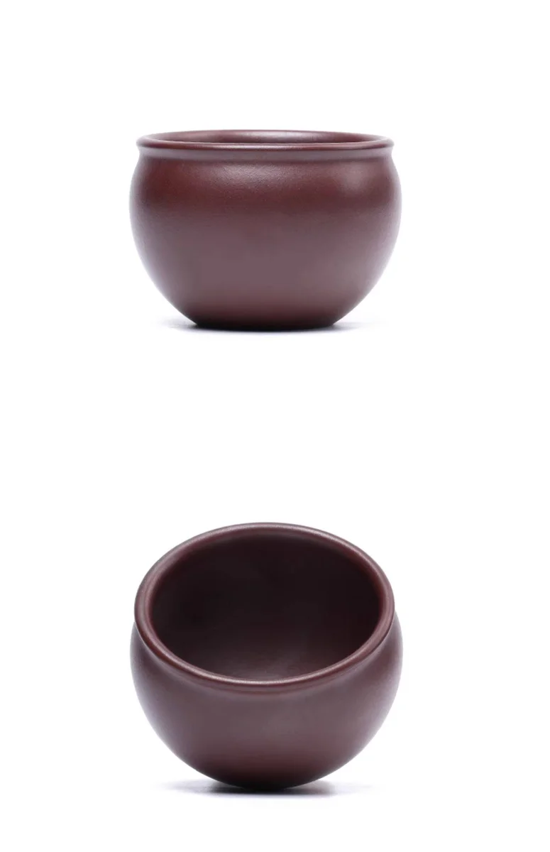 紫砂品茗杯男士功夫茶杯个人专用茶盏茶碗原矿石黄黄段容天主人杯 详情图 10