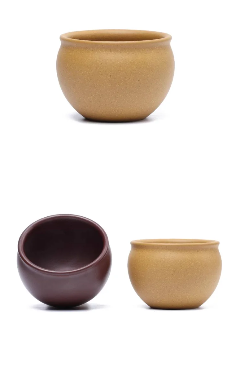 紫砂品茗杯男士功夫茶杯个人专用茶盏茶碗原矿石黄黄段容天主人杯 详情图 13