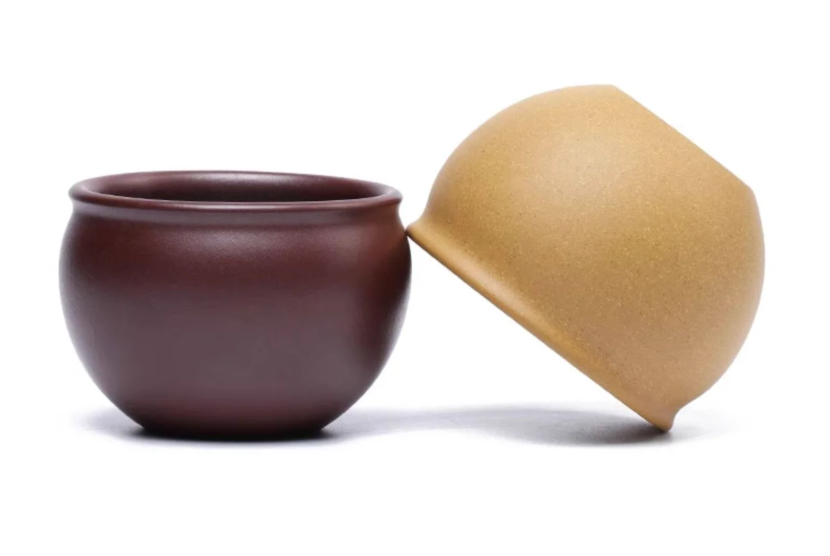 紫砂品茗杯男士功夫茶杯个人专用茶盏茶碗原矿石黄黄段容天主人杯 详情图 14