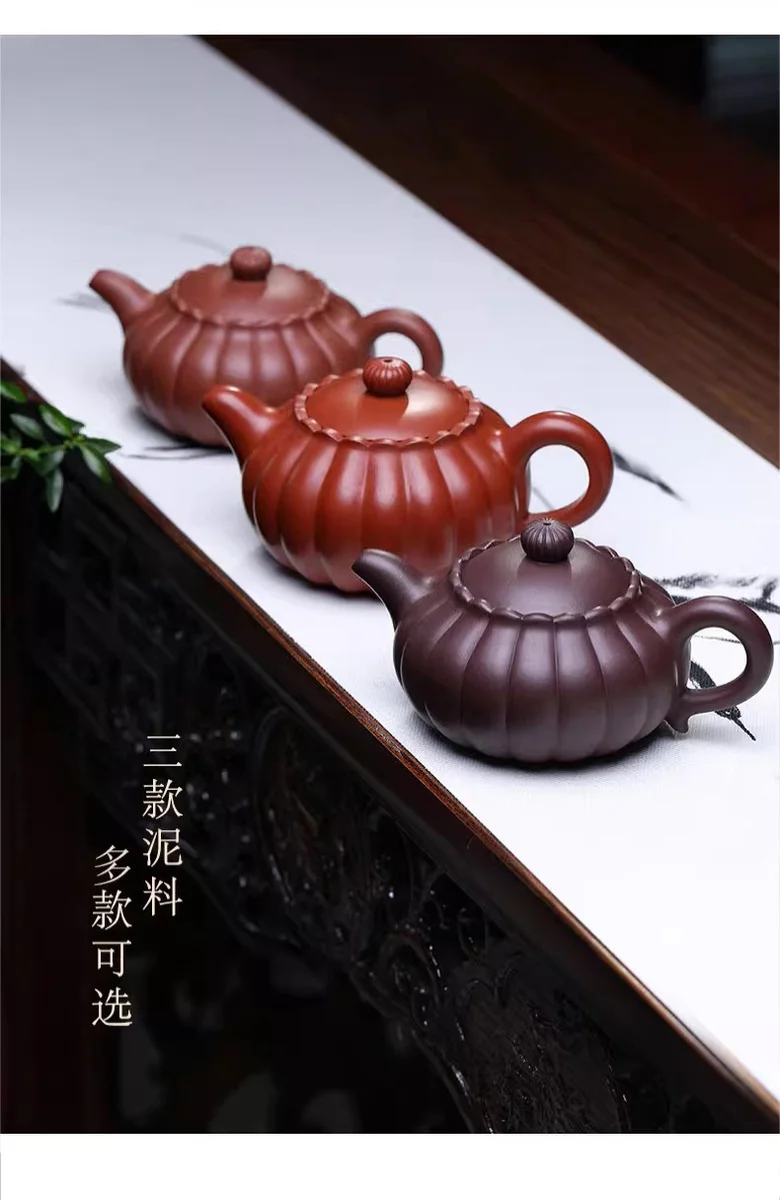 原矿朱泥宜兴名家纯手工筋纹紫砂壶小茶壶单人功夫茶具家用泡茶壶 详情图 10
