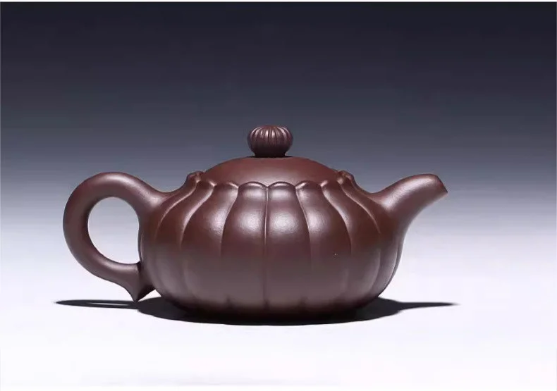 原矿朱泥宜兴名家纯手工筋纹紫砂壶小茶壶单人功夫茶具家用泡茶壶 详情图 18