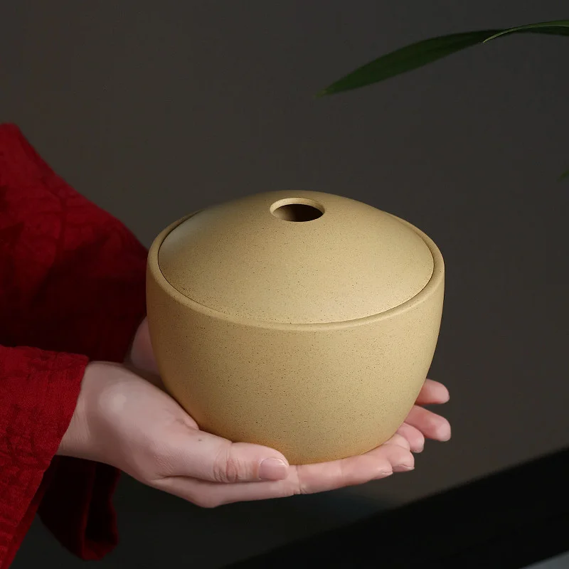 精品宜兴紫砂茶叶罐陶瓷密封罐家用储茶罐普洱茶储存罐抱朴存茶罐 - 5