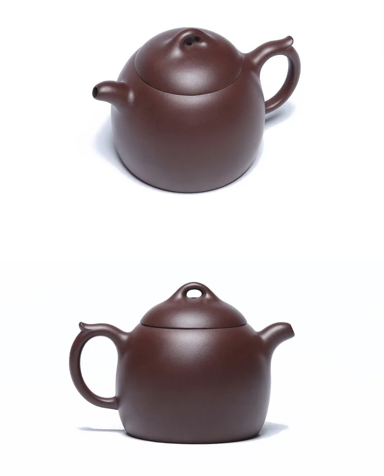 宜兴紫砂壶国工全手工刻绘大容量泡茶壶紫泥秦权家用功夫茶具单壶 详情图 14