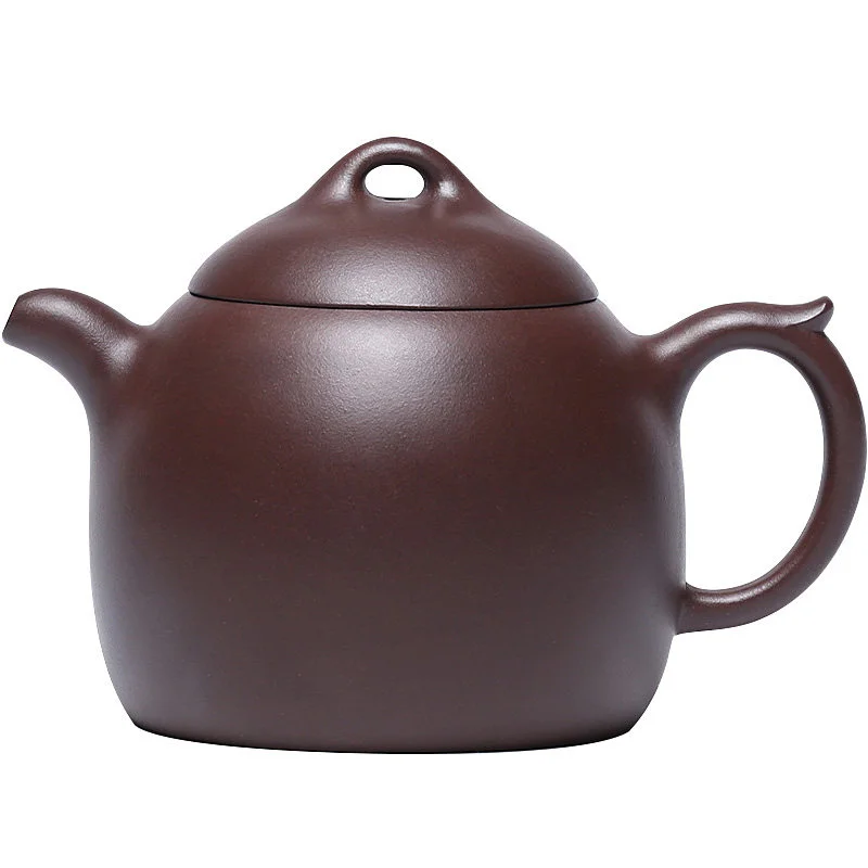 宜兴紫砂壶国工全手工刻绘大容量泡茶壶紫泥秦权家用功夫茶具单壶