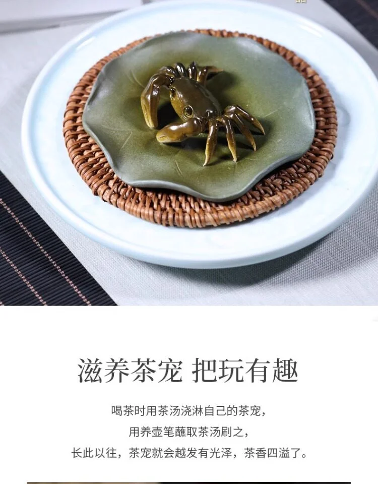 变色紫砂茶宠精品可养招财茶桌摆件茶具配件摆设小猪茶玩茶台装饰 详情图 20