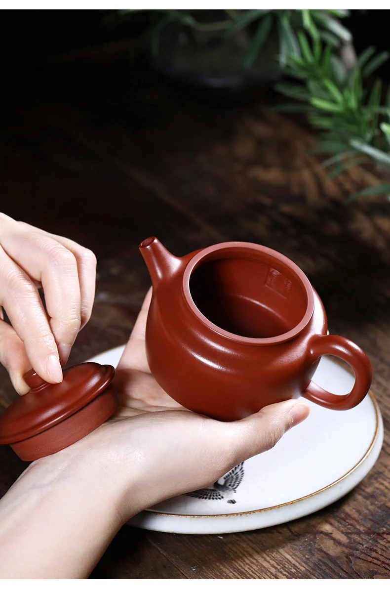 宜兴原矿大红泥紫砂茶壶纯手工朱倩冰德钟小茶壶单壶紫砂茶具家用 详情图 9
