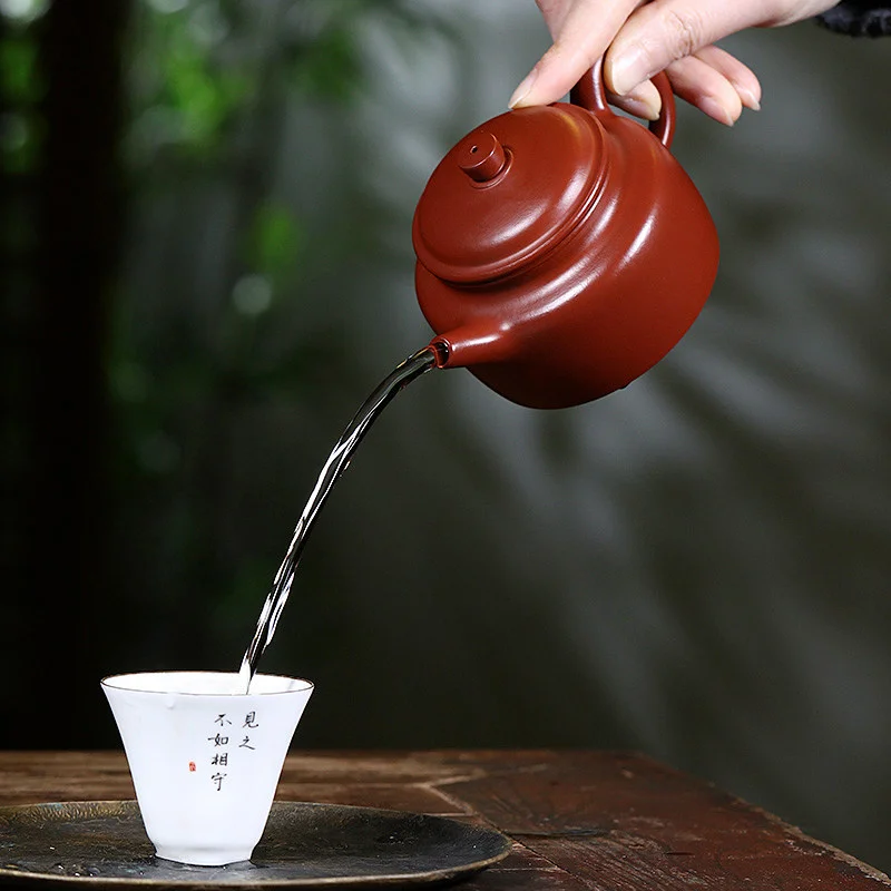 宜兴原矿大红泥紫砂茶壶纯手工朱倩冰德钟小茶壶单壶紫砂茶具家用 - 6