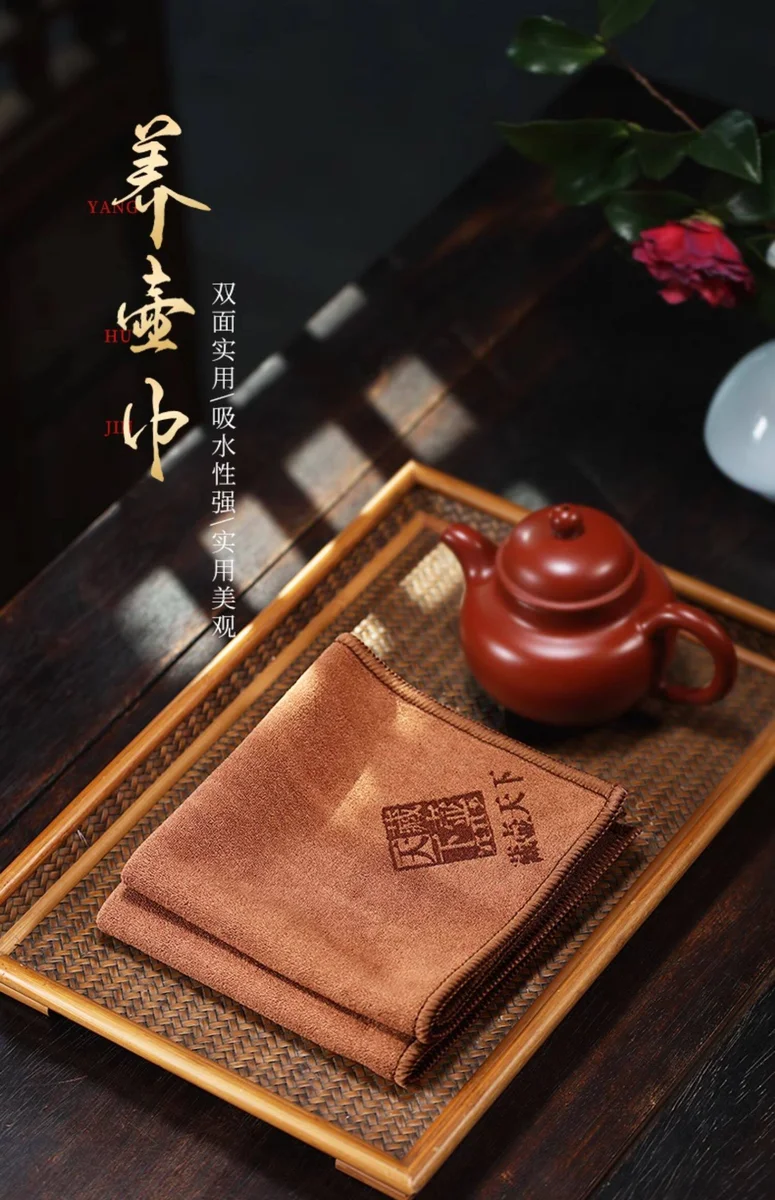 吸水茶巾布茶道茶桌抹布茶毛巾茶巾垫长条茶布茶具配件擦壶养壶巾 详情图 1