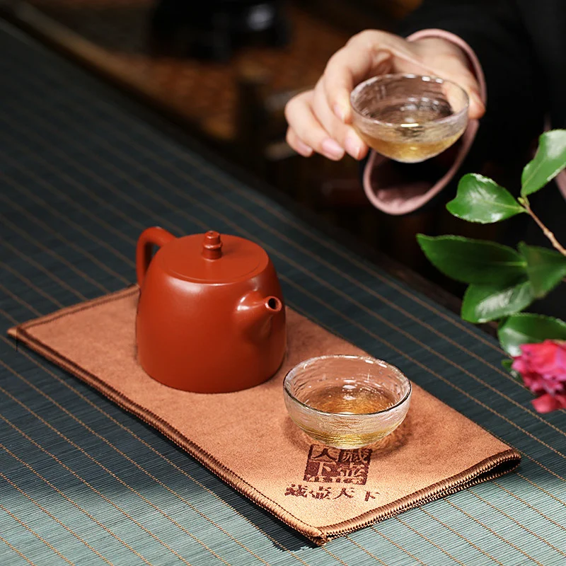 吸水茶巾布茶道茶桌抹布茶毛巾茶巾垫长条茶布茶具配件擦壶养壶巾 - 6