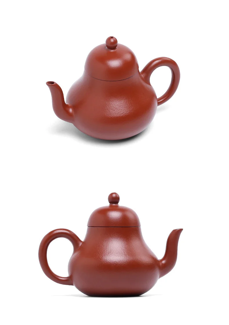 宜兴紫砂壶纯手工家用泡茶壶原矿梨皮大红袍功夫茶具全手工思亭壶 详情图 20