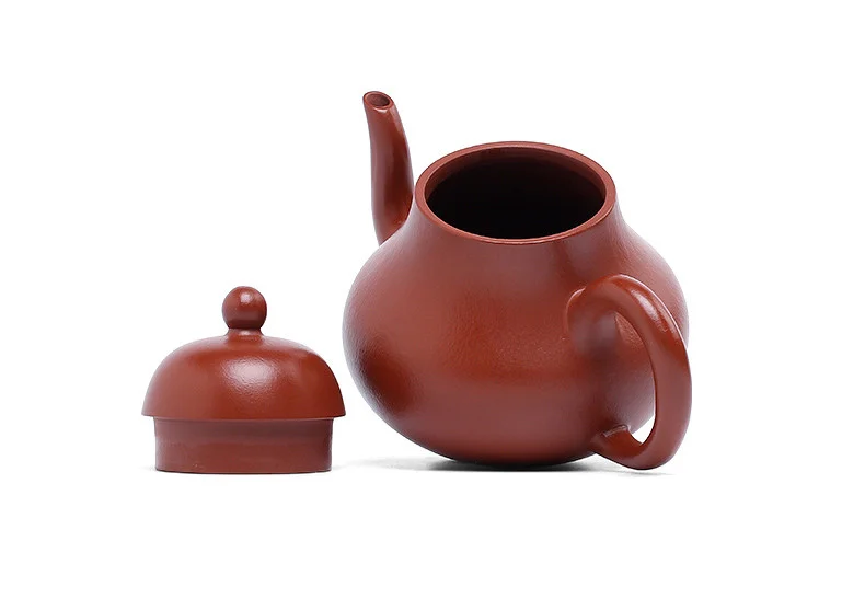 宜兴紫砂壶纯手工家用泡茶壶原矿梨皮大红袍功夫茶具全手工思亭壶 详情图 21