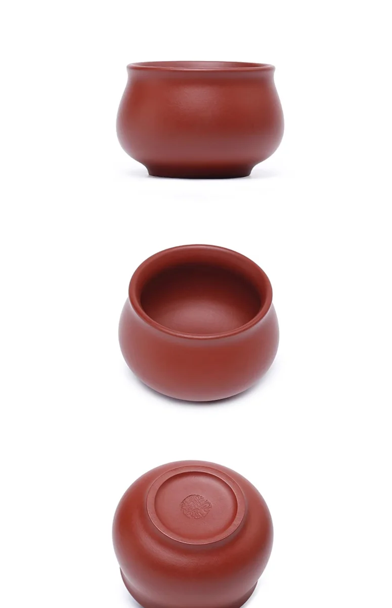 宜兴紫砂品茗杯功夫茶杯个人专用茶盏茶碗紫泥大红袍小杯主人杯 详情图 13