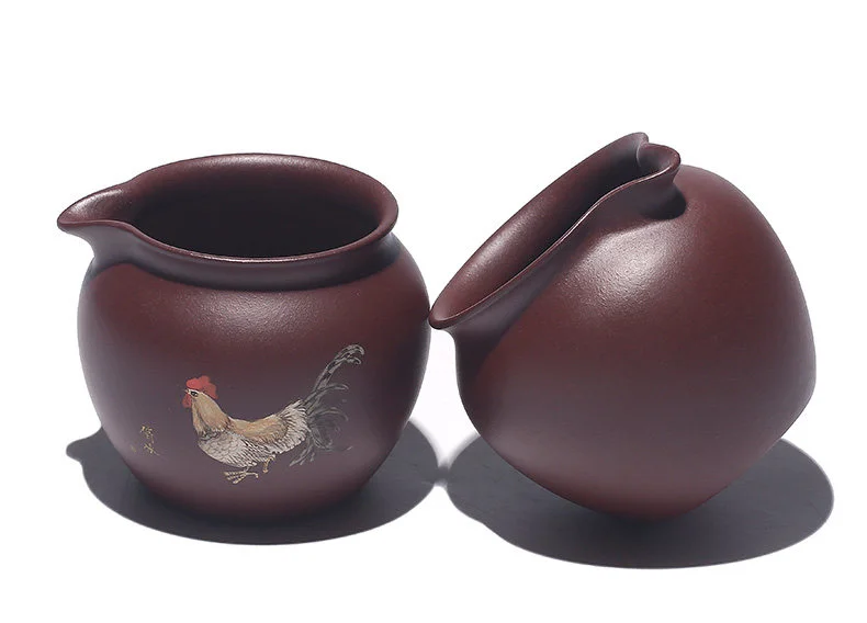 宜兴原矿紫泥功夫茶具公道杯十二生肖分茶器加厚倒茶器配件茶杯 详情图 26