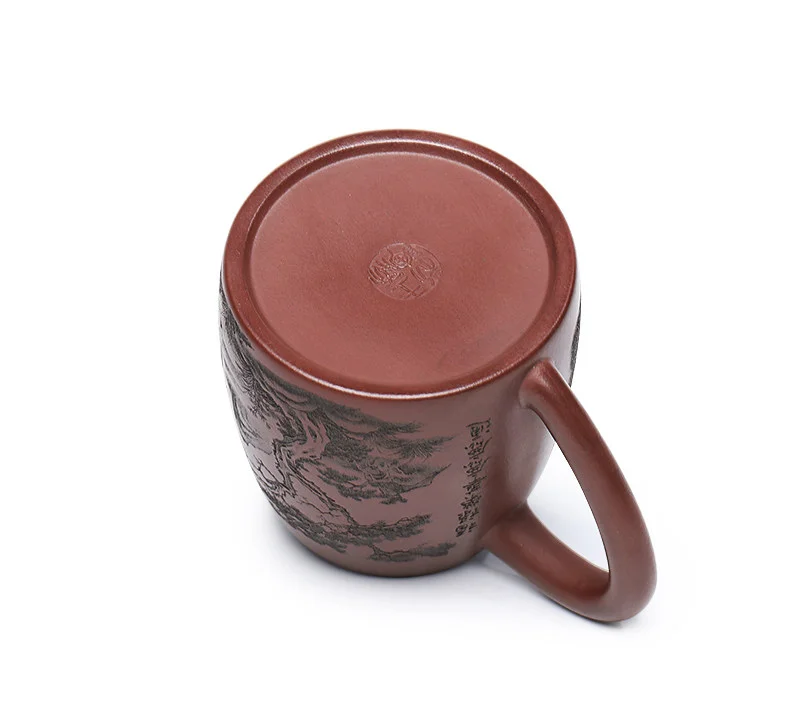 宜兴紫砂公道杯带把公杯分茶器加厚耐热茶具配件紫泥福禄分茶杯 详情图 17