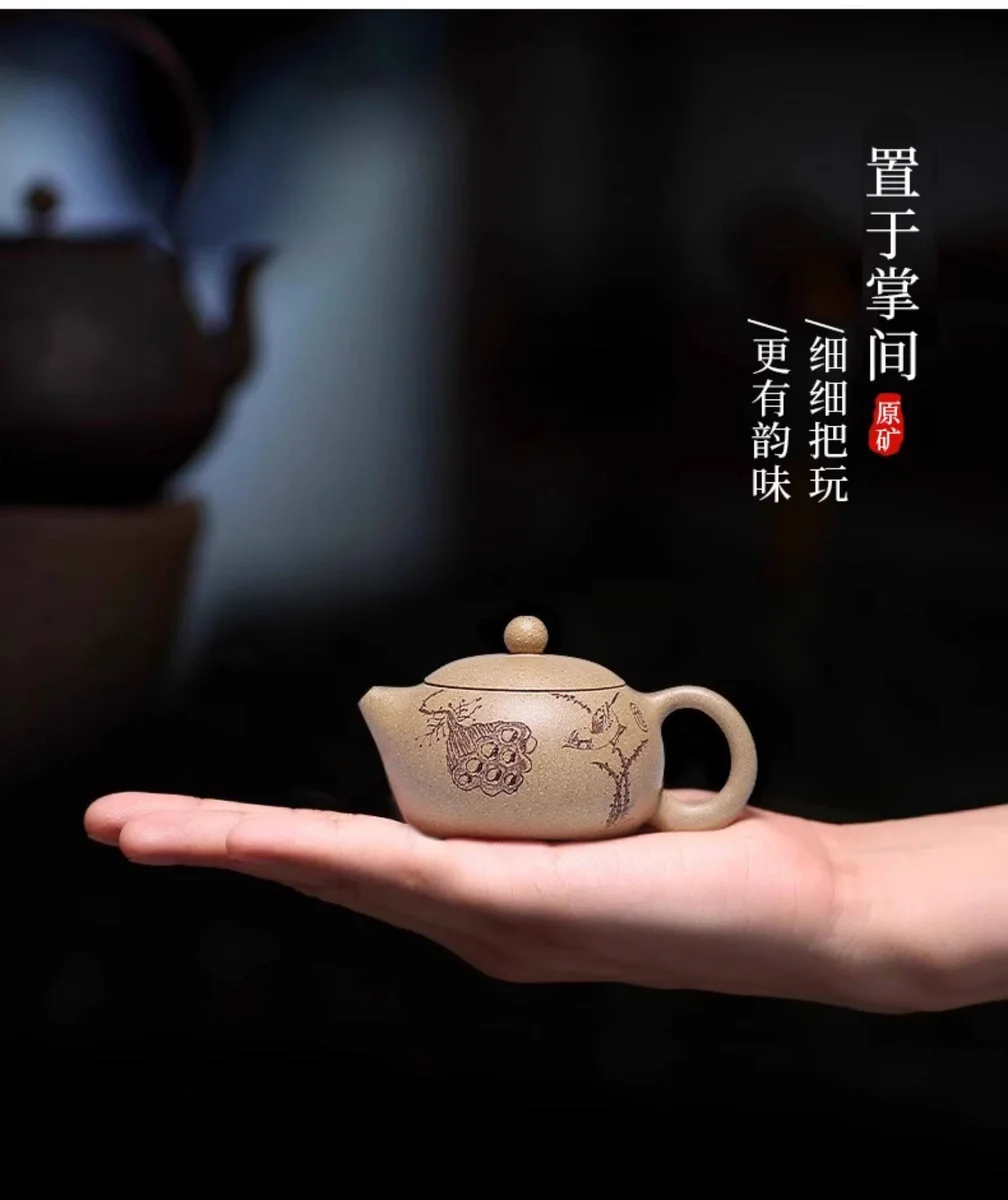 宜兴紫砂壶纯手工功夫茶具办公家用小茶壶一人用小容量段泥西施壶 详情图 10