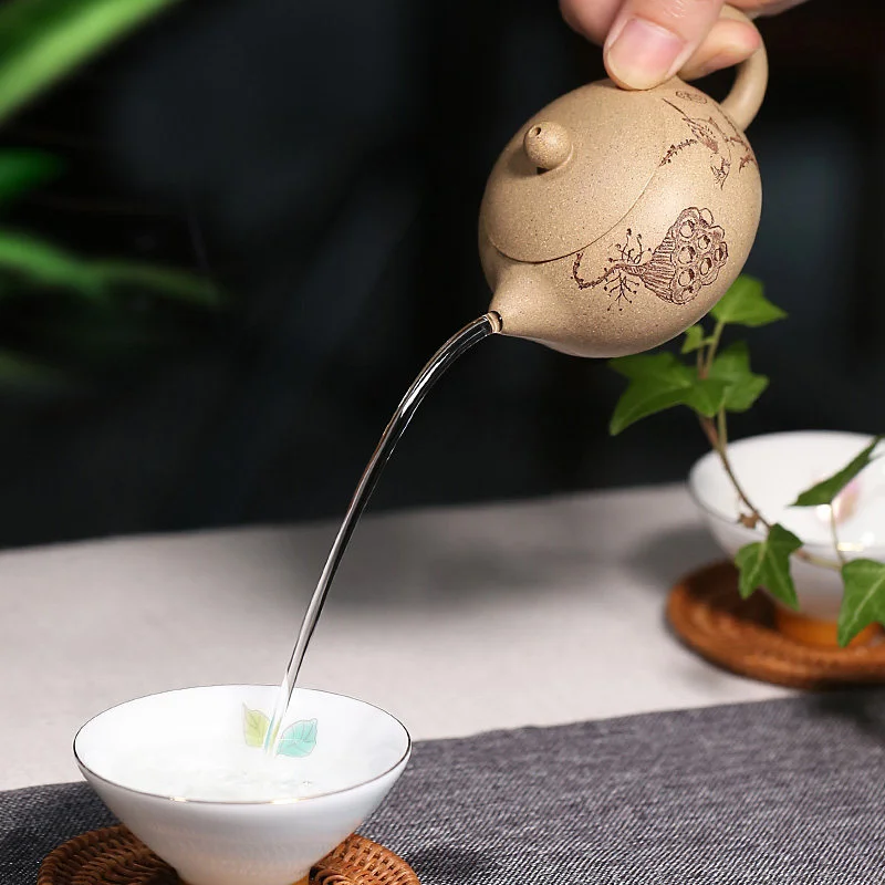 宜兴紫砂壶纯手工功夫茶具办公家用小茶壶一人用小容量段泥西施壶 - 6