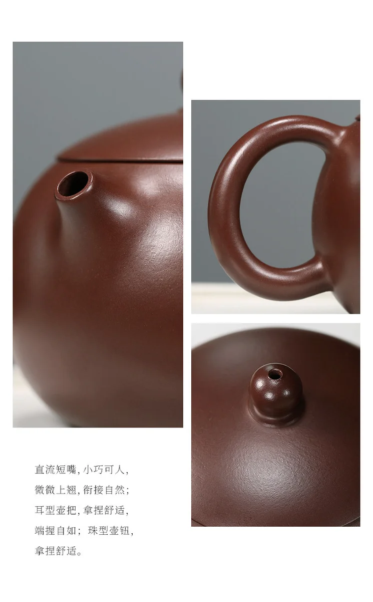 宜兴紫砂壶纯手工紫砂茶具单壶套装原矿紫泥家用泡茶壶美人西施壶 详情图 18
