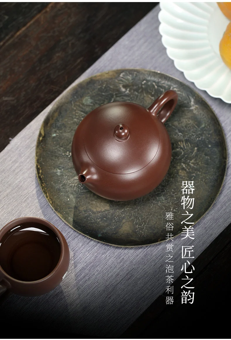 宜兴紫砂壶纯手工紫砂茶具单壶套装原矿紫泥家用泡茶壶美人西施壶 详情图 7