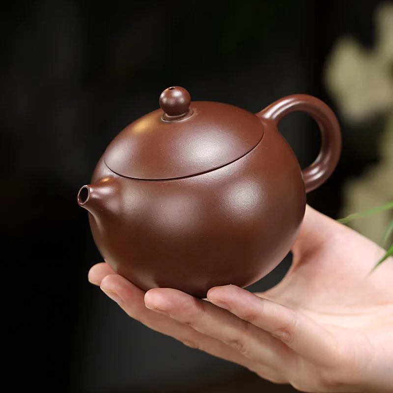 宜兴紫砂壶纯手工紫砂茶具单壶套装原矿紫泥家用泡茶壶美人西施壶 - 5