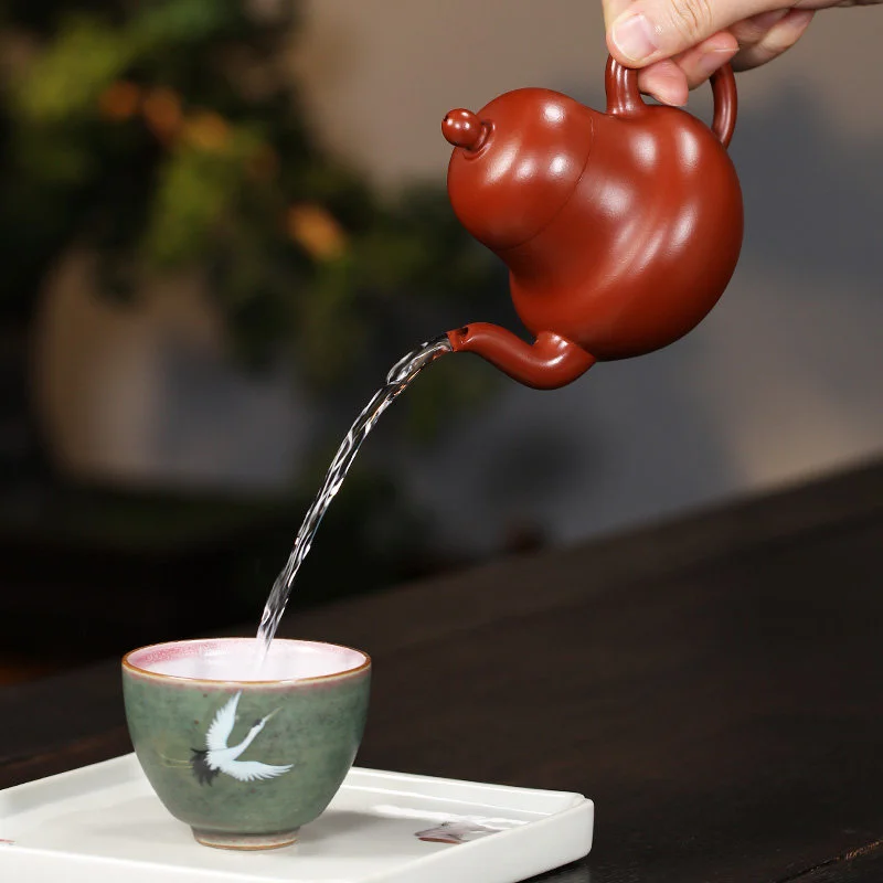 藏壶天下宜兴紫砂壶纯手工功夫茶具原矿大红袍家用泡茶壶思亭壶 - 6