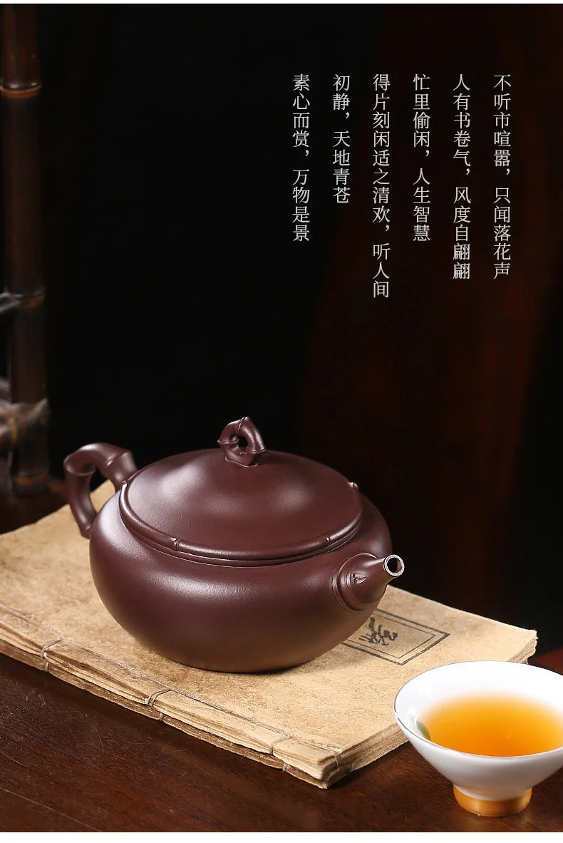 藏壶天下原矿老紫泥宜兴全手工紫砂壶名家戴尔其大口径胸有成竹 详情图 16