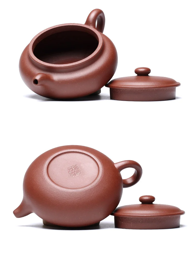 宜兴紫砂壶纯手工家用泡茶壶原矿底槽清全手工大口扁腹景舟仿古壶 详情图 30