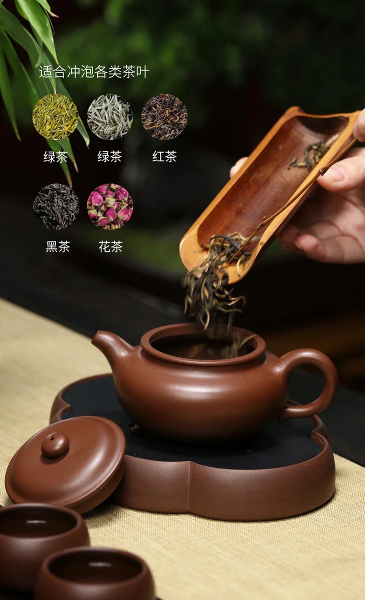 宜兴紫砂壶纯手工家用泡茶壶套装茶具原矿紫泥复刻景舟仿古240ml 详情图 16