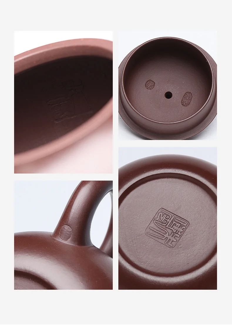 宜兴紫砂壶纯手工家用功夫茶具原矿紫茄泥小容量一人用泡茶壶文旦 详情图 7