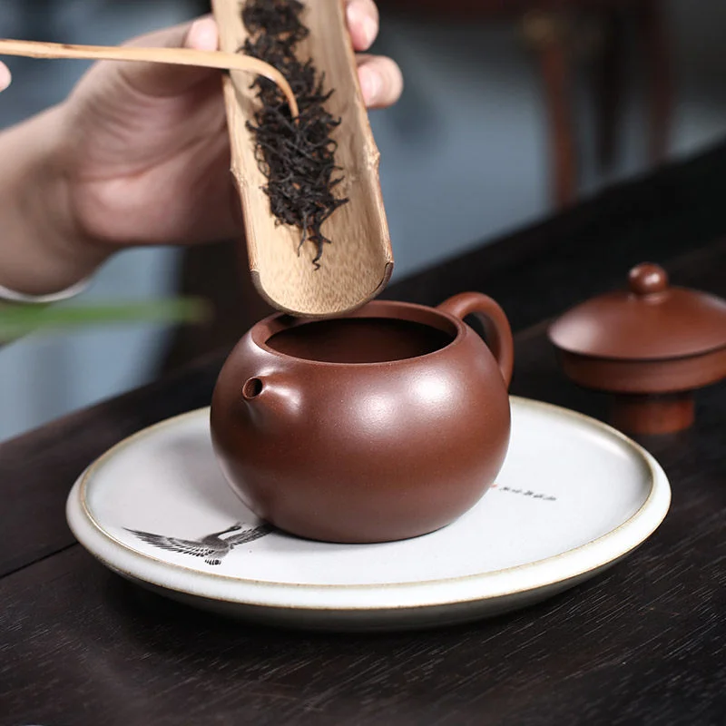 藏壶天下宜兴紫砂壶纯手工紫砂茶具原矿老紫泥茶壶泡茶家用西施壶 - 5